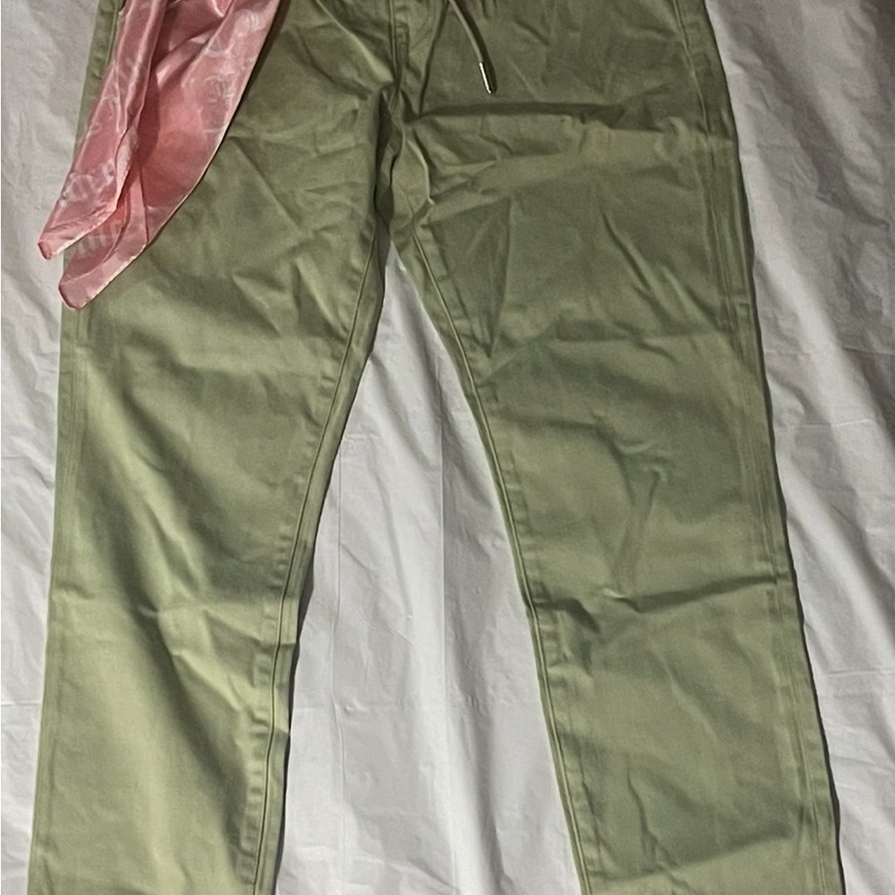 Juicy Couture Color MELON Pants Drawstring Scarf Accent Cotton WomenNWT Size 28
